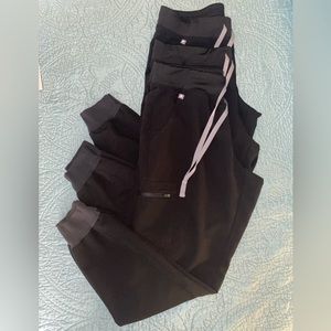 Black FIGS Medium Joggers